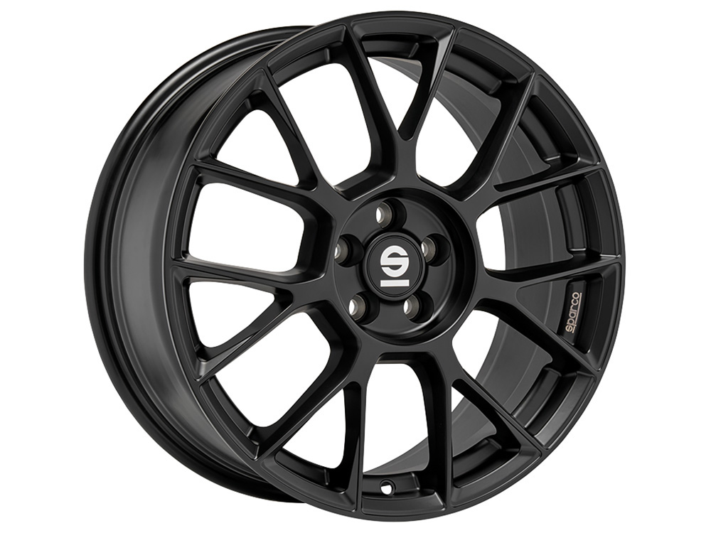 latakko-11710-7 Sparco SUPER SPRINT 8x18 5x120 ET29 CB72.6 Matt Black - Image 1