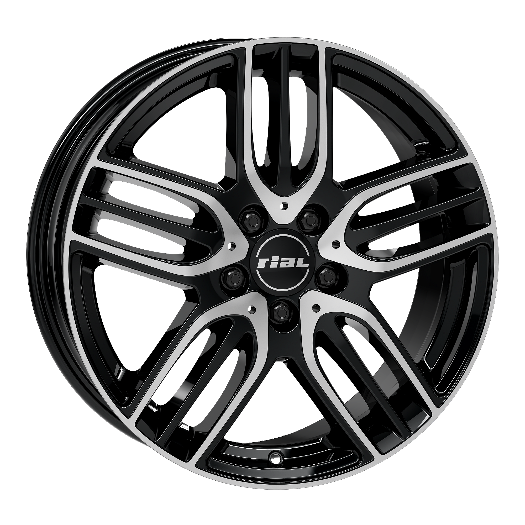 latakko-11716-6 Rial M14-E diamond-black frontpolished 9x18 5x112 ET66 CB66.5 - Image 1