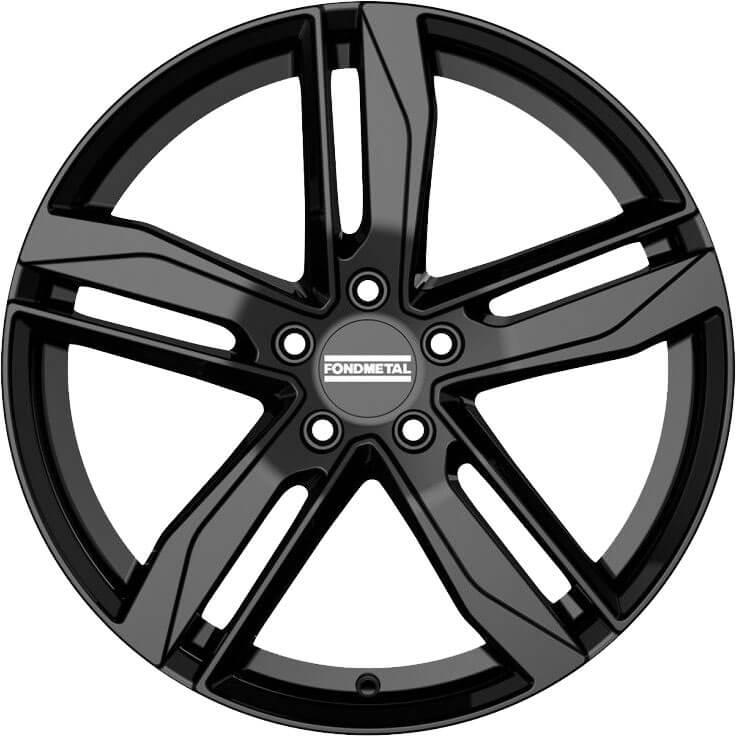 latakko-3889 Fondmetal Hexis 8x18 5x112 ET40 CB66.6 Glossy Black - Image 1