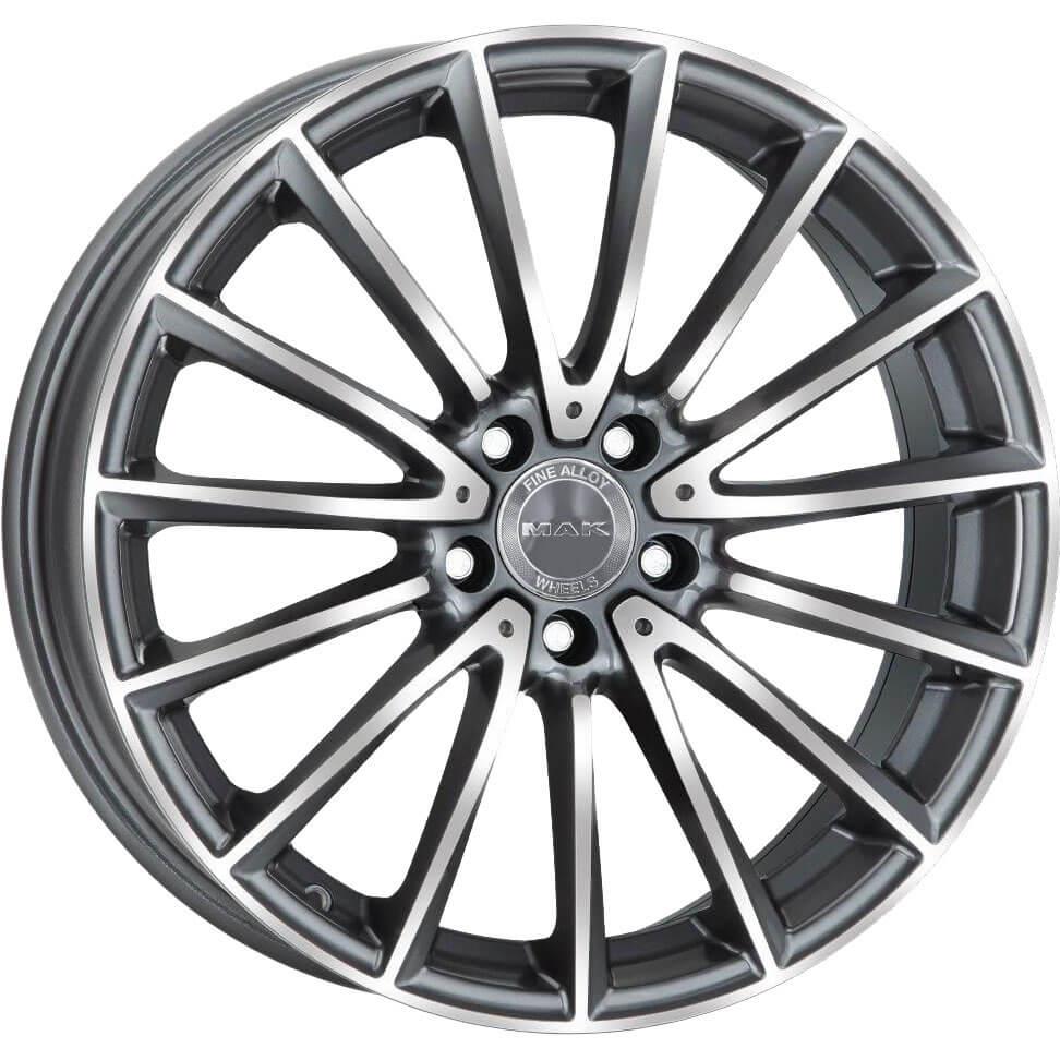 latakko-4016 MAK Komet 7.5x17 5x112 ET40 CB66.6 Gun Met-Mirror Face - Image 1