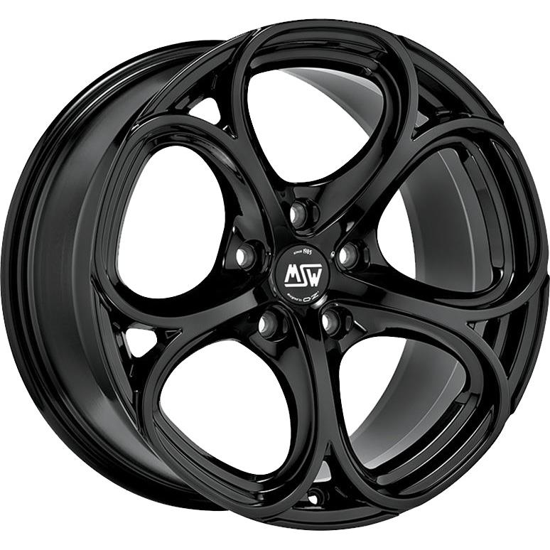 latakko-4295 MSW 82 9x18 5x110 ET34 CB65.1 Gloss Black Full Polished - Image 1