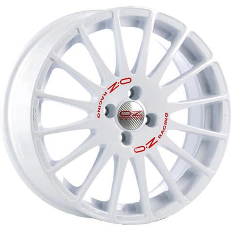 latakko-4412 OZ Racing Superturismo WRC 7x16 4x100 ET37 CB68.1 Race White Red Lettering - Image 1