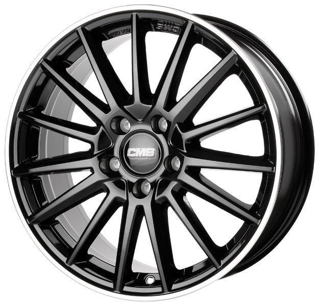 latakko-6639 CMS C23 8x18 5x112 ET31 CB66.6 Diamond Rim Black Gloss - Image 1