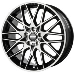 CMS C25 7.5x18 5x112 ET37 CB66.6 Diamond Black Gloss