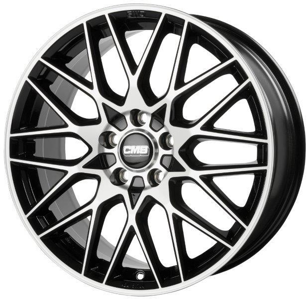 latakko-6646-1 CMS C25 7.5x18 5x112 ET37 CB66.6 Diamond Black Gloss - Image 1