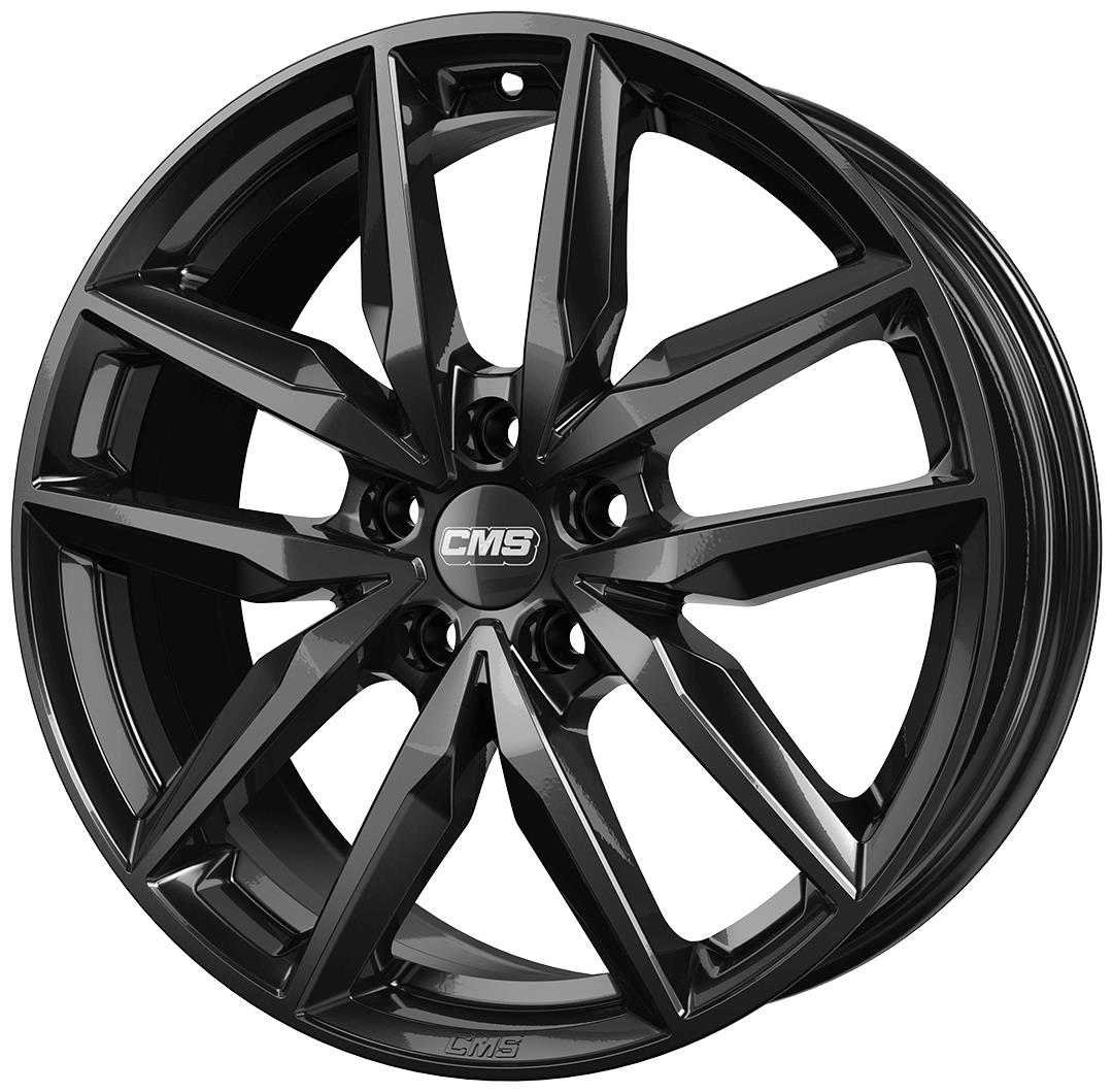 latakko-6654-2 CMS C28 7.5x18 5x100 ET40 CB57.1 Complete Black Gloss - Image 1