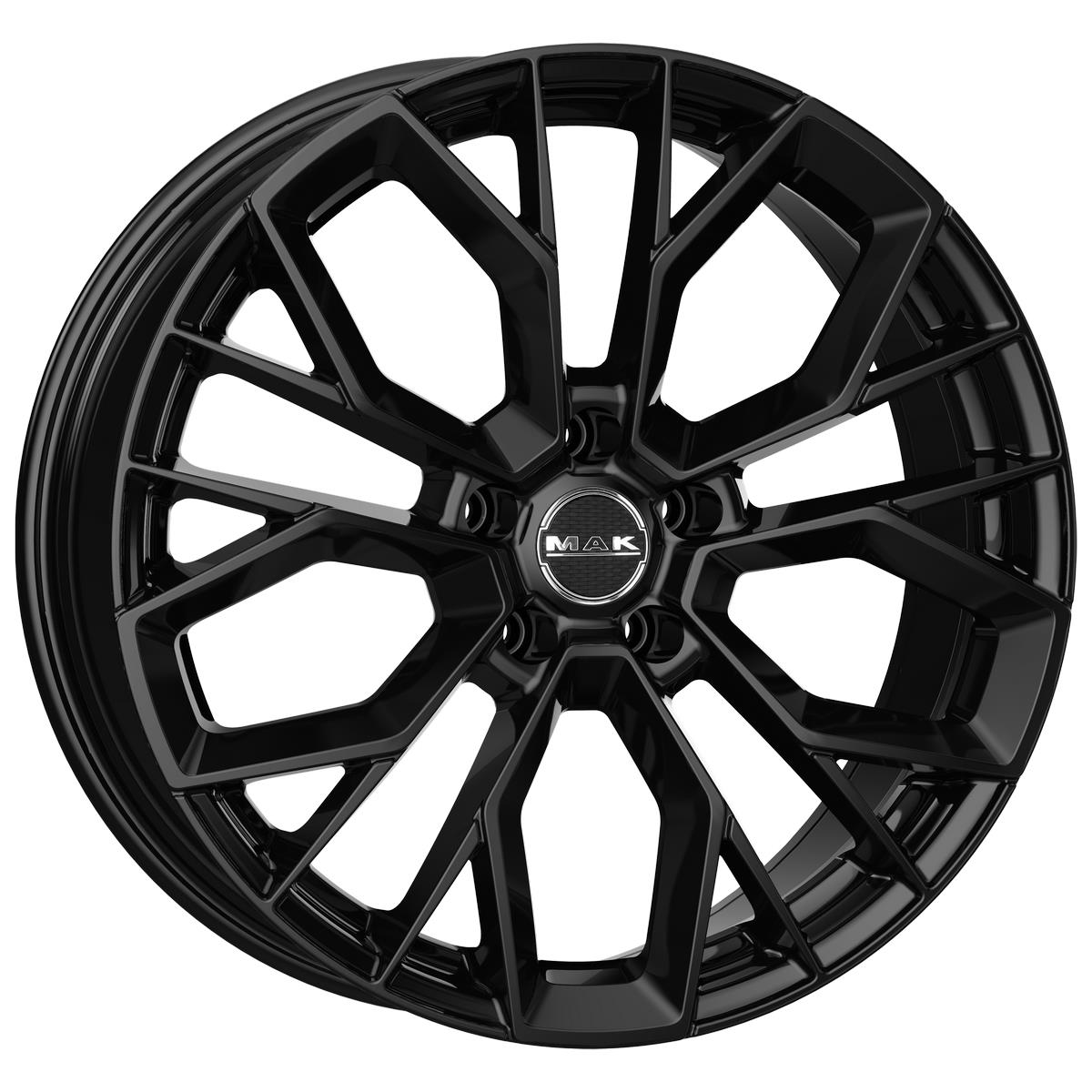 latakko-7554 MAK Stilo 8.5x21 5x108 ET45 CB72 Gloss Black - Image 1