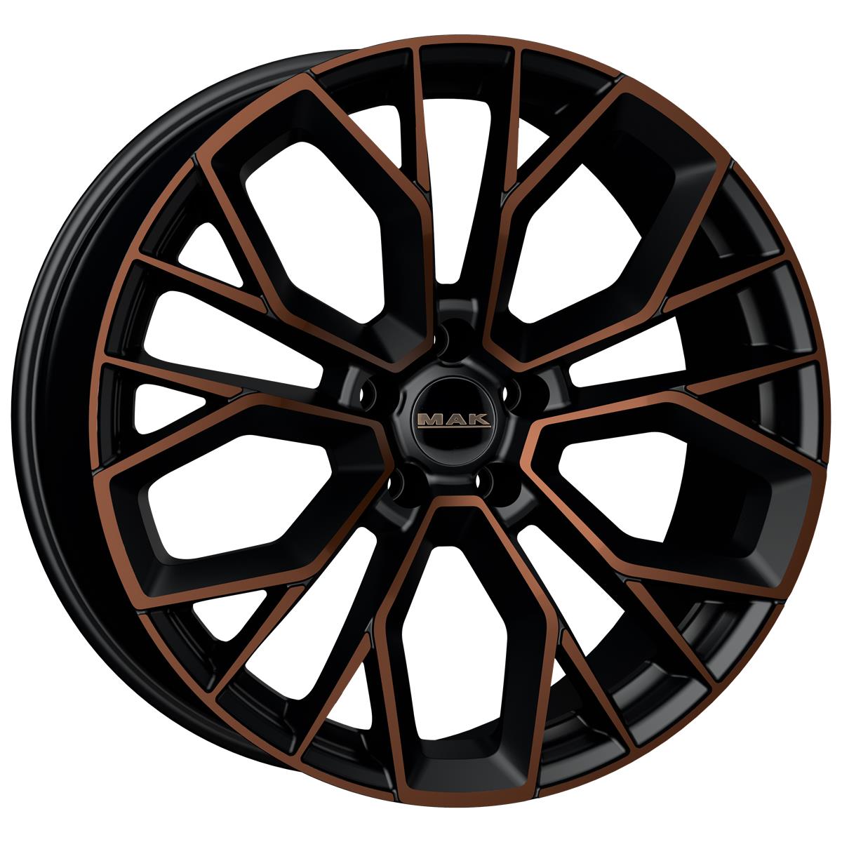 latakko-8462 MAK Stilo 7.5x18 5x114.3 ET45 CB76 Black & Bronze - Image 1