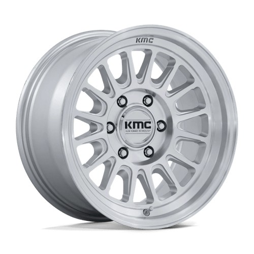 statusfalgar-16283-1 KMC KM733 IMPACT FFT GLOSS SILVER W/ MACHINED FACE 9x18 8x170 ET18 CB125.1 Hall / Hõbedane - Image 1