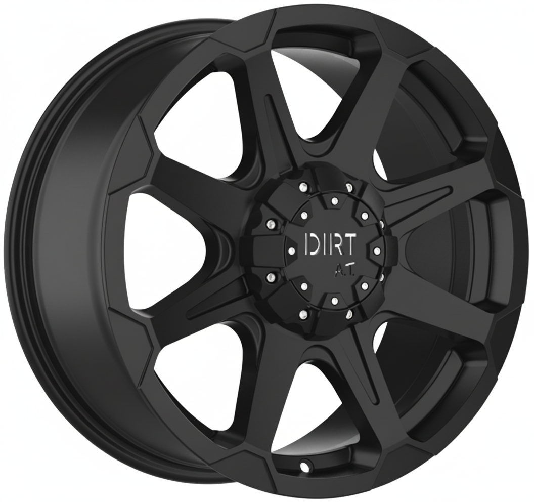 statusfalgar-16669-1 DIRT A.T D05 Flatblack. 8x18 ET45 CB74.1 Must - Pilt 1
