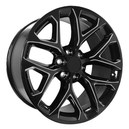 statusfalgar-7313 Performance Replicas PR177 GLOSS BLACK MILLED 9x20 6x139.7 ET24 CB78.1 Must - Image 1
