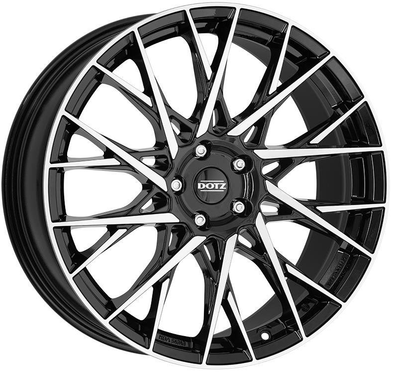 latakko-6606 Dotz Fuji dark 8x18 5x112 ET44 CB57.1 Black/polished - Image 1