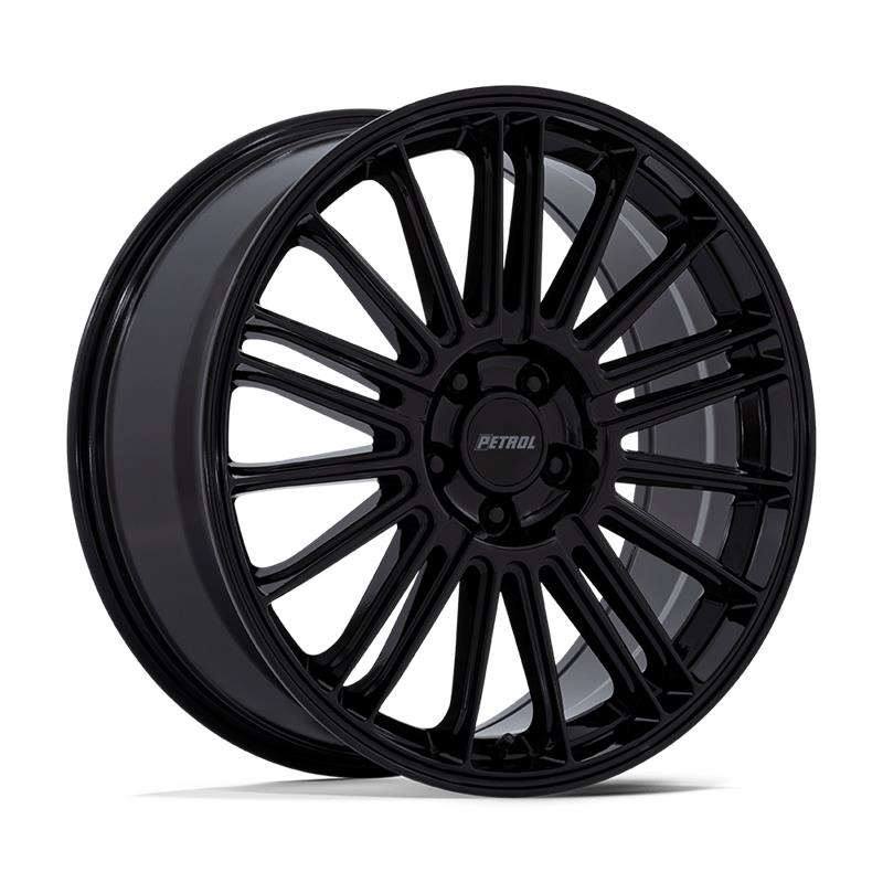 statusfalgar-10455-1 Petrol PE001 P1D GLOSS BLACK 8x17 5x115 ET40 CB72.56 Must - Pilt 1