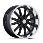 US MAG 1PC UC145 RAMBLER 6 GLOSS BLACK DIAMOND CUT LIP 8x20 6x139.7 ET1 CB106.1 Must