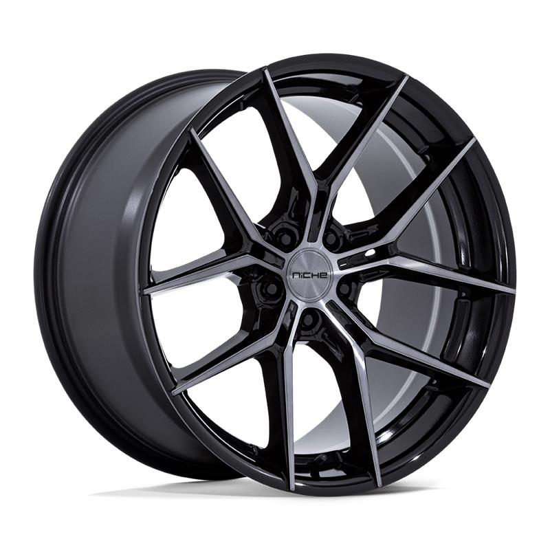 statusfalgar-11092 NICHE 1PC NC279 PRODIGY 5 GLOSS BLACK DARK TINTED CLEAR 8.5x19 5x114.3 ET35 CB72.56 Must - Pilt 1