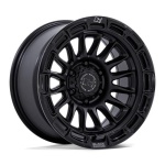Black Rhino Hard Alloys BR025 RIVAL MATTE BLACK W/ GLOSS BLACK LIP 9x17 6x139.7 ET-12 CB106.1 Must