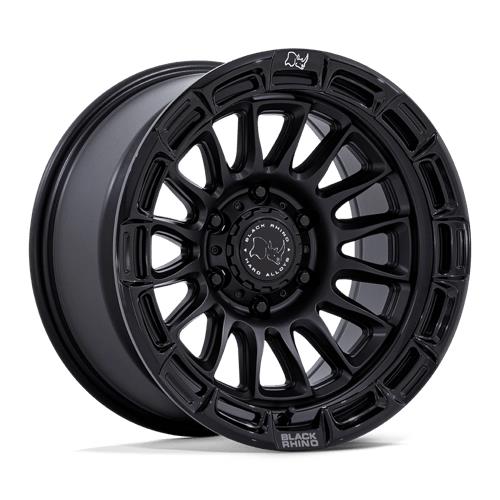 statusfalgar-12803 Black Rhino Hard Alloys BR025 RIVAL MATTE BLACK W/ GLOSS BLACK LIP 9x17 6x139.7 ET-12 CB106.1 Must - Image 1