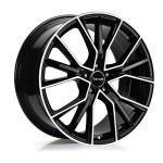 AVUS AF18 Gloss Black Polished 8x18 5x112 ET35