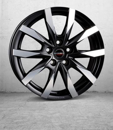 statusfalgar-15358 Borbet CW5 Matt Black Polished 6x16 5x130 ET68 - Image 1