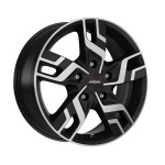 RONAL R64 Matt Black Polished 7x17 5x160 ET53