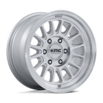 KMC KM733 IMPACT FFT GLOSS SILVER W/ MACHINED FACE 8.5x17 6x139.7 ET35 CB108 Hall / Hõbedane