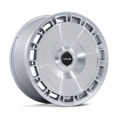 statusfalgar-16459 NICHE 1PC NC287 VENICE GLOSS SILVER W/ MACHINED FACE 10.5x22 ET38 CB72.56 Hall / Hõbedane - Image 1