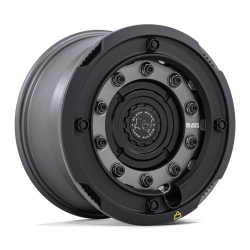 statusfalgar-16547-3 Black Rhino Hard Alloys BR027 ARX GUN BLACK W/ MATTE BLACK RING 8.5x17 8x165.1 ET0 CB125.1 Must - Image 1