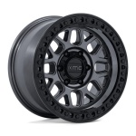 KMC KM549 GRS GLOSS GUNMETAL W/ GLOSS BLACK LIP 9x17 5x150 ET18 CB110.1 Must