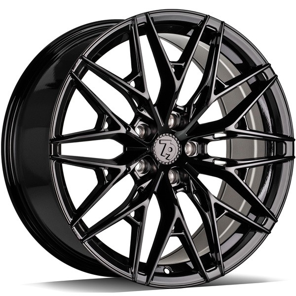 statusfalgar-16601-4 seventy9 SCF-1 Black Glossy 9x20 5x112 ET30 CB66.6 Must - Pilt 1