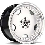 Carbonado Rustic Diamond Hyper Silver Lip Polished 9.5x19 5x112 ET35 CB66.6 Other
