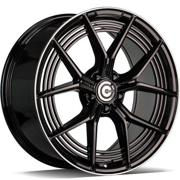 statusfalgar-16630-1 Carbonado Pure Black Glossy Lip Polished 9x19 5x112 ET45 CB66.6 Other - Image 1