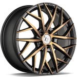 seventy9 SSF-1 Black Glossy Gold Front 7.5x17 5x112 ET40 CB66.6 Other