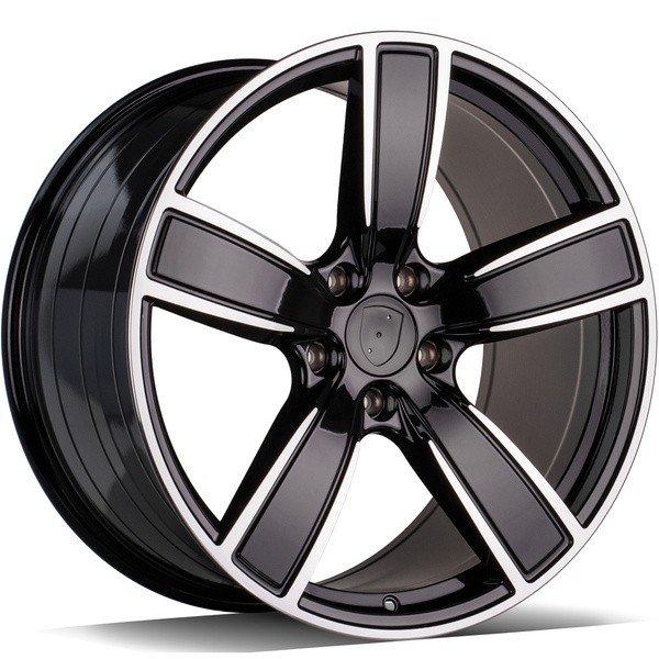 statusfalgar-16645-1 Carbonado Lavish Black Front Polished 11x21 5x130 ET58 CB71.6 Other - Image 1