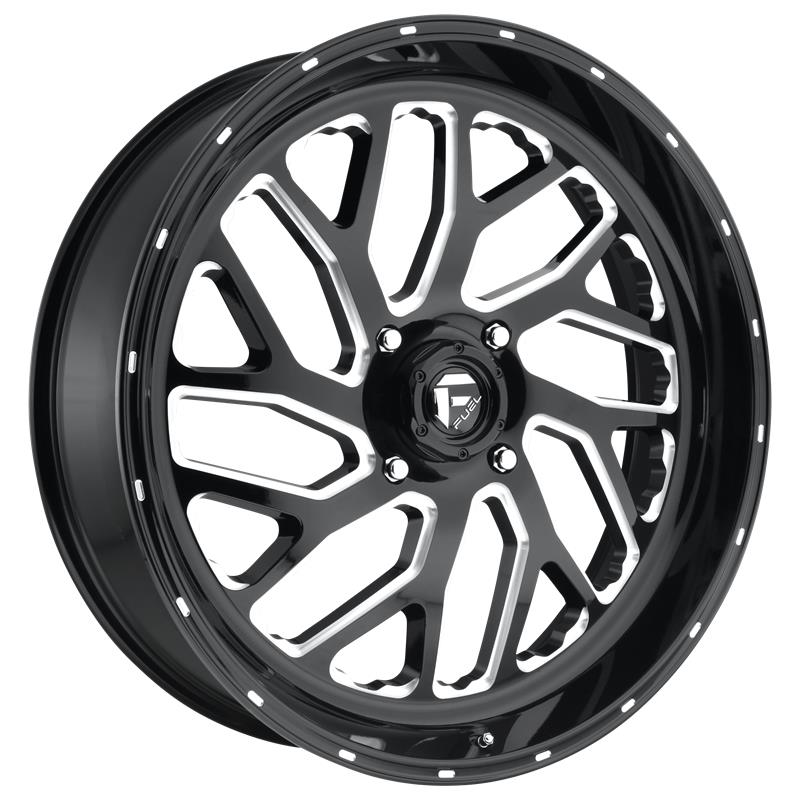 statusfalgar-3427-1 FUEL 1PC FC581 GLOSS BLACK MILLED 12x20 8x165.1 ET-43 CB125.1 Must - Image 1