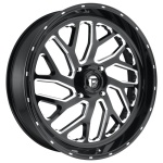 FUEL 1PC FC581 GLOSS BLACK MILLED 12x20 8x180 ET-43 CB124.2 Must