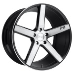 NICHE 1PC NC124 GLOSS BLACK BRUSHED 8.5x20 5x120 ET35 CB72.56 Must