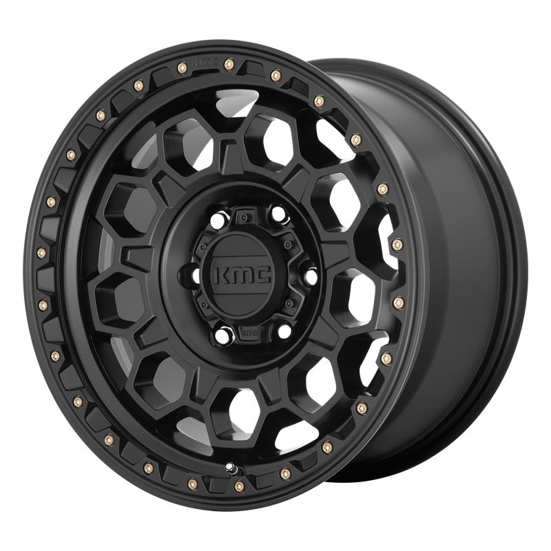 statusfalgar-4054 KMC KM545 Satin Black 9x17 5x150 ET18 CB110.1 Must - Pilt 1