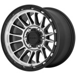 KMC KM542 IMPACT SATIN BLACK MACHINED 8x17 5x108 ET38 CB72.56 Must