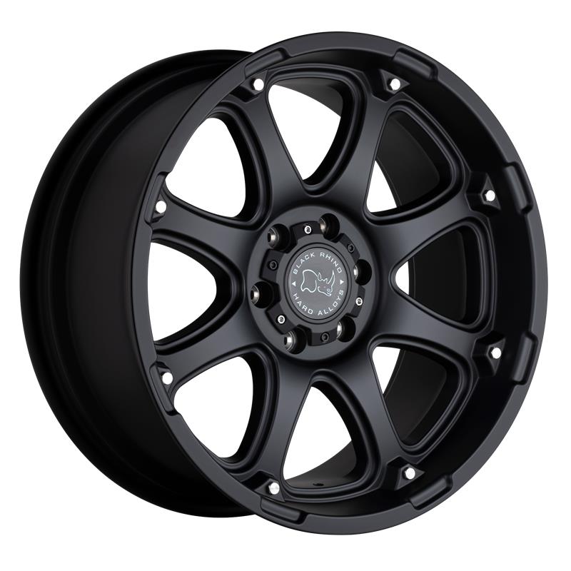 statusfalgar-6369 BLACK RHINO GLAMIS MATTE BLACK 9x20 6x139.7 ET-12 CB112.1 Must - Pilt 1