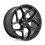 NICHE 1PC M266 TORSION GLOSS BLACK MILLED 10.5x20 5x112 ET40 CB66.56 Must