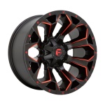 FUEL 1PC D787 ASSAULT MATTE BLACK RED MILLED 8.5x17 6x120 ET14 CB66.9 Other