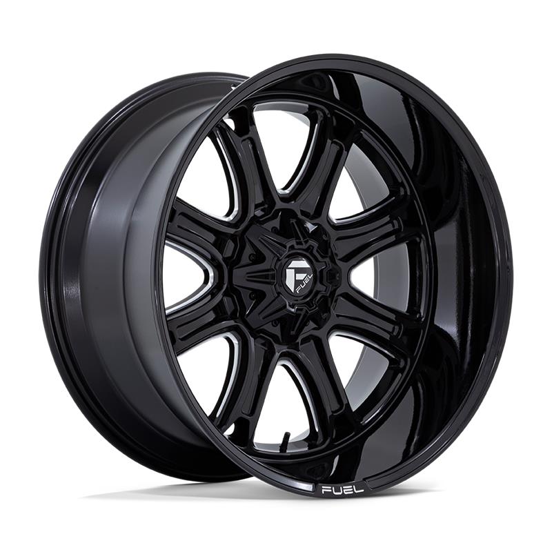 statusfalgar-8954 FUEL 1PC DARKSTAR GLOSS BLACK MILLED 10x22 ET-18 CB106.1 Must - Pilt 1