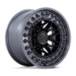BLACK RHINO ALPHA MATTE BLACK W/ GUNMETAL LIP 9x18 5x127 ET0 CB71.5 Must