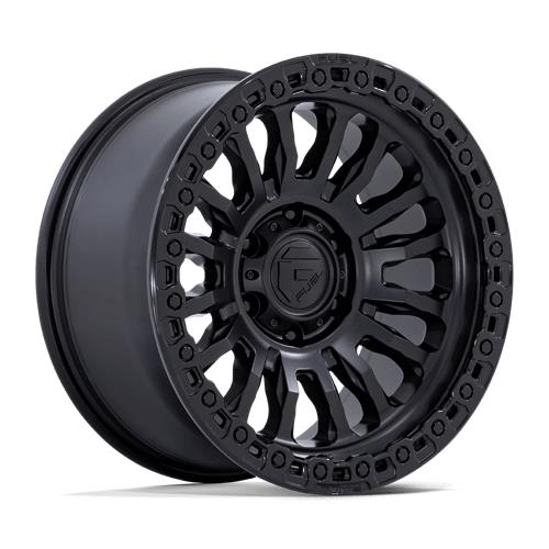 statusfalgar-9073-8 FUEL 1PC FC857 RINCON MATTE BLACK W/ GLOSS BLACK LIP 9x20 8x180 ET1 CB124.2 Must - Pilt 1