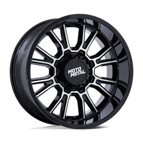 statusfalgar-9080-5 MOTO METAL MO810 LEGACY GLOSS BLACK MACHINED 9x18 8x180 ET1 CB124.2 Must - Pilt 1