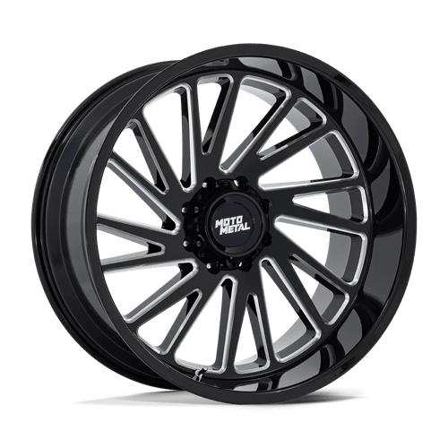 statusfalgar-9473-3 MOTO METAL MO811 COMBAT GLOSS BLACK MILLED 12x22 8x170 ET-44 CB125.1 Must - Image 1
