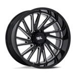 MOTO METAL MO811 COMBAT GLOSS BLACK MILLED 12x22 6x139.7 ET-44 CB106.1 Must