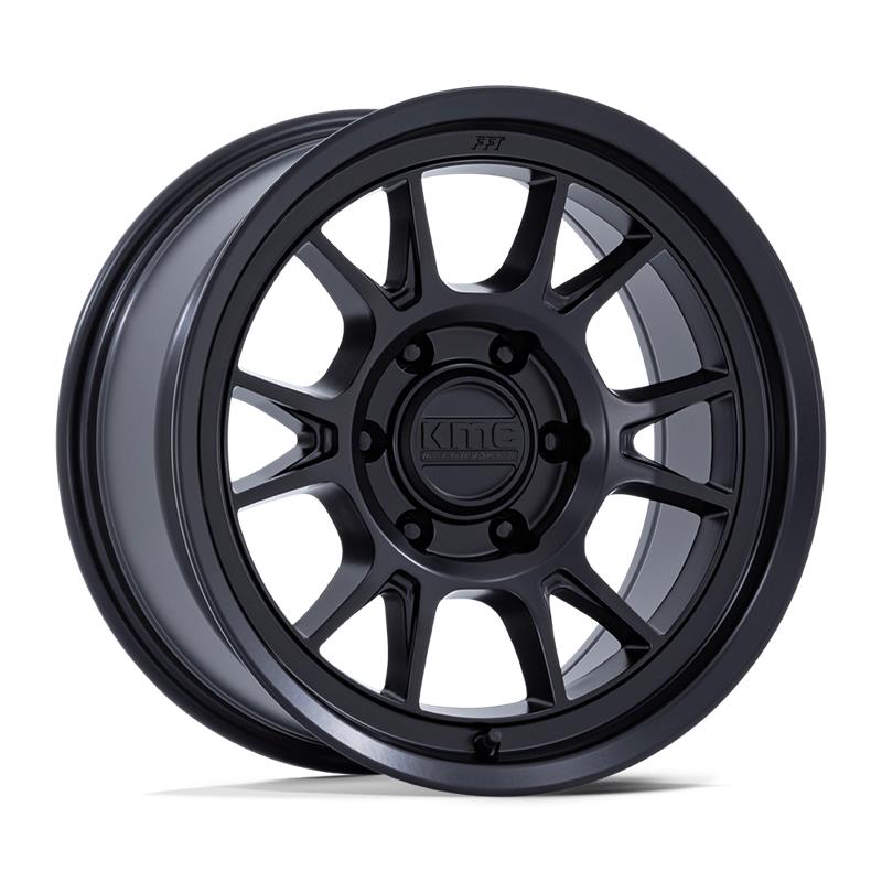 statusfalgar-9480 KMC KM729 RANGE MATTE BLACK 8.5x17 5x127 ET-10 CB71.5 Must - Pilt 1