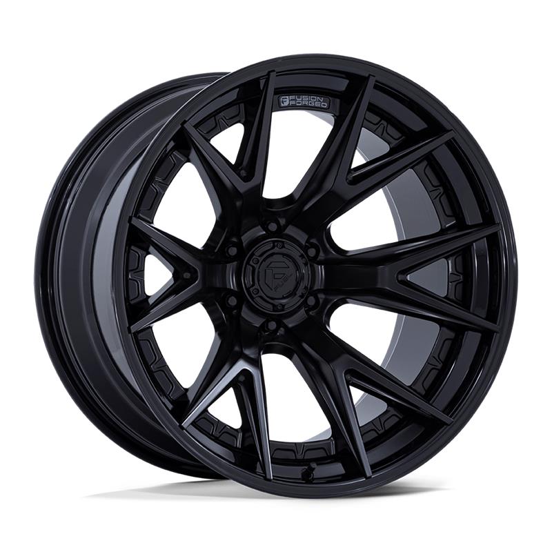 statusfalgar-9484-8 FUEL 1PC FC402 CATALYST MATTE BLACK W/ GLOSS BLACK LIP 12x22 8x170 ET-44 CB125.1 Must - Image 1