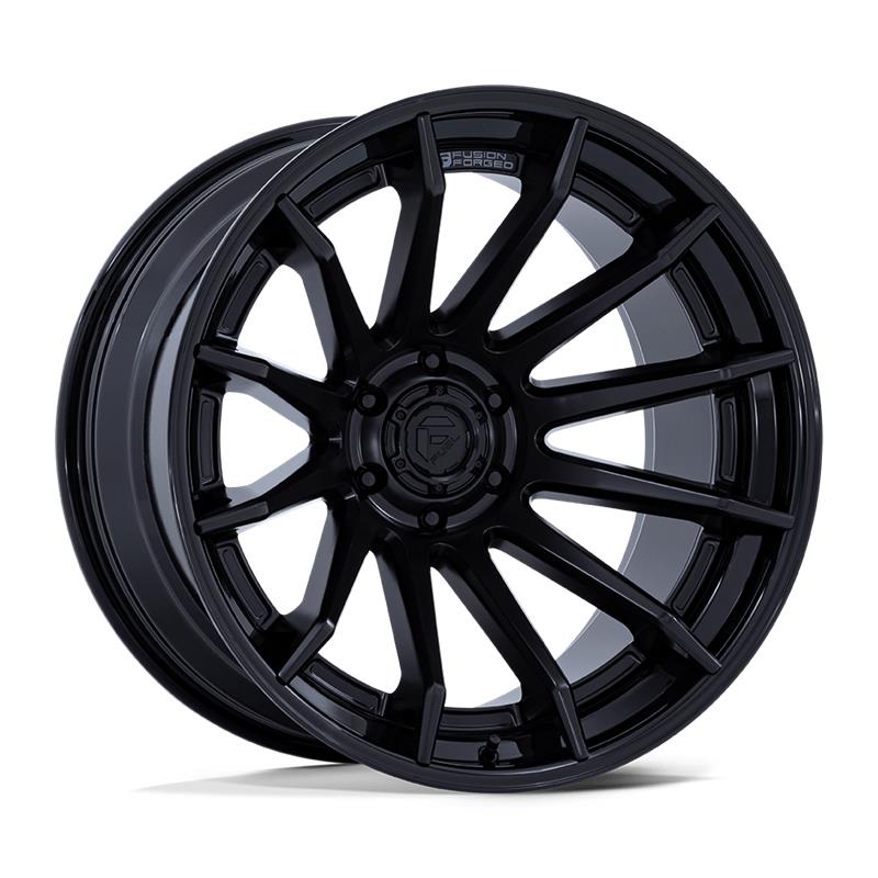 statusfalgar-9487 FUEL 1PC FC403 BURN MATTE BLACK W/ GLOSS BLACK LIP 12x22 5x127 ET-44 CB71.5 Must - Image 1